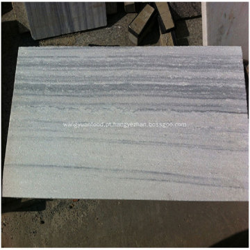 Grão de madeira branca natural Placa de grão de madeira de mármore